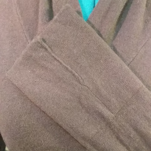 Fine-Gauge Dark Chocolate Brown Sweater - Picture 4 of 4